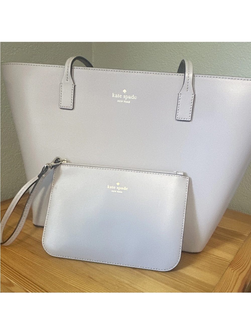 kate spade Light Lavender Tote with Matching Wristlet